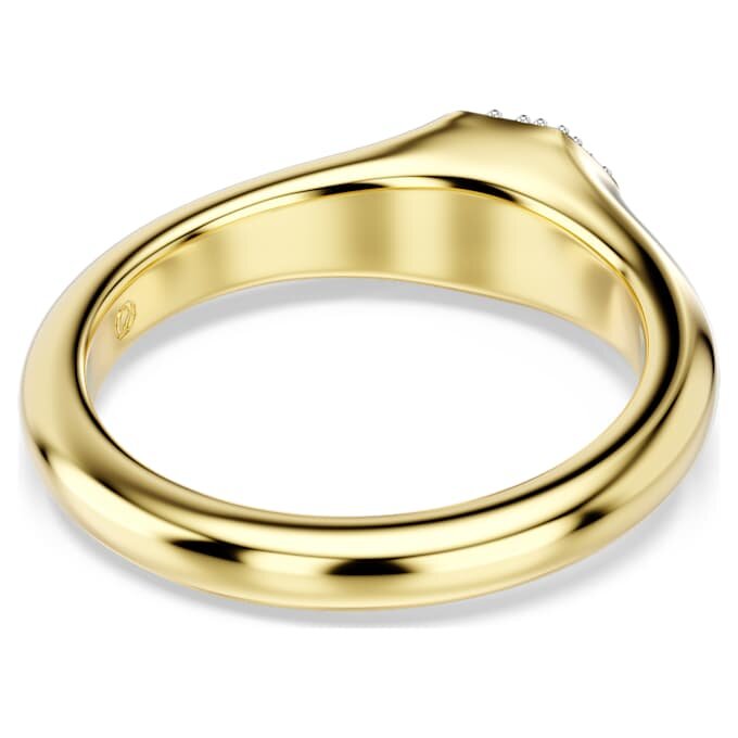 Dextera-ring med blandede slibninger, hvid, forgyldt Dextera-ring med blandede slibninger, hvid, forgyldt