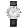 Dextera Tachymeter-ur, Swiss Made, læderrem, sølvfarvet, rustfrit stål Dextera Tachymeter-ur, Swiss Made, læderrem, sølvfarvet, rustfrit stål