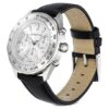 Dextera Tachymeter-ur, Swiss Made, læderrem, sølvfarvet, rustfrit stål Dextera Tachymeter-ur, Swiss Made, læderrem, sølvfarvet, rustfrit stål