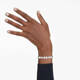 En Angelic armbånd, rundslibet, hvid, rhodineret En Angelic armbånd, rundslibet, hvid, rhodineret