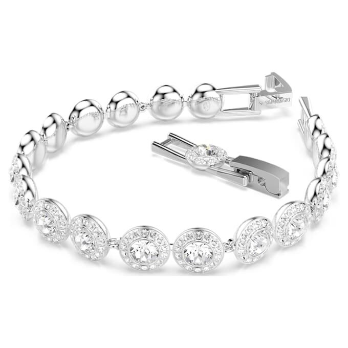 En Angelic armbånd, rundslibet, hvid, rhodineret En Angelic armbånd, rundslibet, hvid, rhodineret
