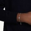 En Angelic armbånd, rundslibet, hvid, rhodineret En Angelic armbånd, rundslibet, hvid, rhodineret
