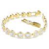 En Angelic armbånd, rundslibet, pavé, medium, hvid, guldbelagt En Angelic armbånd, rundslibet, pavé, medium, hvid, guldbelagt