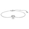 Eternity-armbånd med laboratoriefremstillede diamanter, 0,5 ct i alt, hjerteform, sterlingsølv Eternity-armbånd med laboratoriefremstillede diamanter, 0,5 ct i alt, hjerteform, sterlingsølv