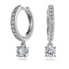 Eternity Drop-øreringe med laboratoriefremstillede diamanter 0,7 ct i alt, rund form, 14K hvidguld Eternity Drop-øreringe med laboratoriefremstillede diamanter 0,7 ct i alt, rund form, 14K hvidguld