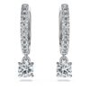 Eternity Drop-øreringe med laboratoriefremstillede diamanter 0,7 ct i alt, rund form, 14K hvidguld Eternity Drop-øreringe med laboratoriefremstillede diamanter 0,7 ct i alt, rund form, 14K hvidguld