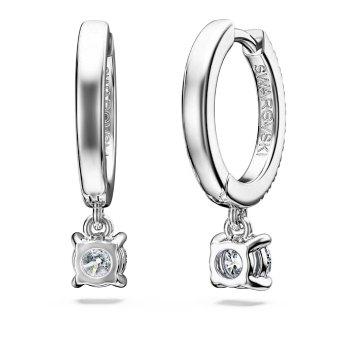 Eternity Drop-øreringe med laboratoriefremstillede diamanter 0,7 ct i alt, rund form, 14K hvidguld Eternity Drop-øreringe med laboratoriefremstillede diamanter 0,7 ct i alt, rund form, 14K hvidguld