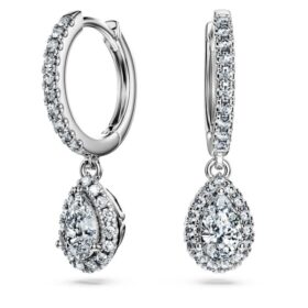 Eternity Drop-øreringe med laboratoriefremstillede diamanter på i alt 1,25 ct, pæreform, 14K hvidguld Eternity Drop-øreringe med laboratoriefremstillede diamanter på i alt 1,25 ct, pæreform, 14K hvidguld