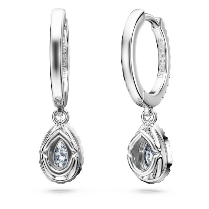 Eternity Drop-øreringe med laboratoriefremstillede diamanter på i alt 1,25 ct, pæreform, 14K hvidguld Eternity Drop-øreringe med laboratoriefremstillede diamanter på i alt 1,25 ct, pæreform, 14K hvidguld