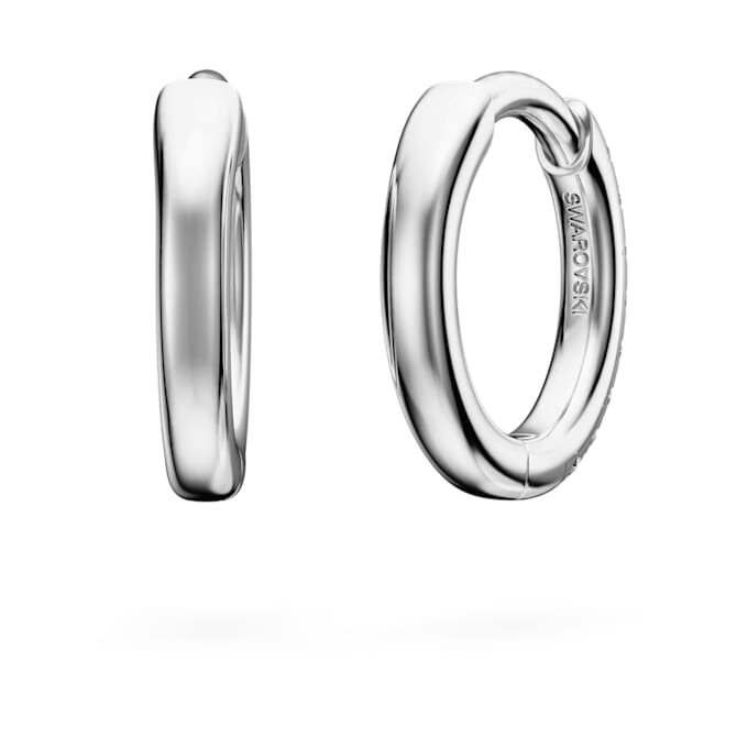 Eternity Hoop-øreringe med laboratoriefremstillede diamanter, 0,1 ct i alt, runde, små, 14K hvidguld Eternity Hoop-øreringe med laboratoriefremstillede diamanter, 0,1 ct i alt, runde, små, 14K hvidguld