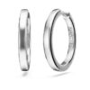 Eternity Hoop-øreringe med laboratoriefremstillede diamanter, 0,56 ct i alt, runde, sterlingsølv Eternity Hoop-øreringe med laboratoriefremstillede diamanter, 0,56 ct i alt, runde, sterlingsølv