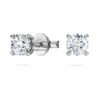 Eternity-øreringe med laboratoriedyrkede diamanter, 0,52 ct i alt, runde, sterlingsølv Eternity-øreringe med laboratoriedyrkede diamanter, 0,52 ct i alt, runde, sterlingsølv