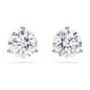 Eternity-øreringe med laboratoriedyrkede diamanter, 2,0 ct i alt, rund form, 14K hvidguld Eternity-øreringe med laboratoriedyrkede diamanter, 2,0 ct i alt, rund form, 14K hvidguld