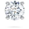 Eternity-øreringe med laboratoriefremstillede diamanter, 0,5 ct i alt, enkelt, rund form, 14K hvidguld Eternity-øreringe med laboratoriefremstillede diamanter, 0,5 ct i alt, enkelt, rund form, 14K hvidguld