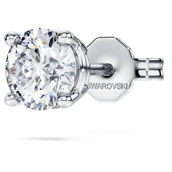 Eternity-øreringe med laboratoriefremstillede diamanter, 0,5 ct i alt, enkelt, rund form, 14K hvidguld Eternity-øreringe med laboratoriefremstillede diamanter, 0,5 ct i alt, enkelt, rund form, 14K hvidguld