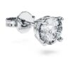 Eternity-øreringe med laboratoriefremstillede diamanter, 0,5 ct i alt, enkelt, rund form, 14K hvidguld Eternity-øreringe med laboratoriefremstillede diamanter, 0,5 ct i alt, enkelt, rund form, 14K hvidguld