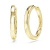 Eternity-øreringe med laboratoriefremstillede diamanter, 0,5 ct i alt, runde, 14K gult guld Eternity-øreringe med laboratoriefremstillede diamanter, 0,5 ct i alt, runde, 14K gult guld