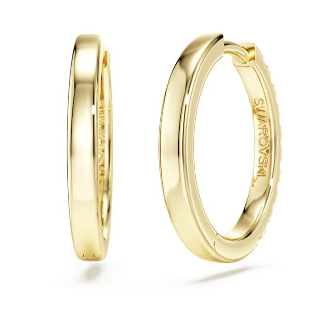 Eternity-øreringe med laboratoriefremstillede diamanter, 0,5 ct i alt, runde, 14K gult guld Eternity-øreringe med laboratoriefremstillede diamanter, 0,5 ct i alt, runde, 14K gult guld