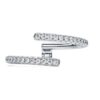 Eternity-ring med åben ring, laboratoriefremstillede diamanter 0,2 ct i alt, rund form, 14K hvidguld Eternity-ring med åben ring, laboratoriefremstillede diamanter 0,2 ct i alt, rund form, 14K hvidguld