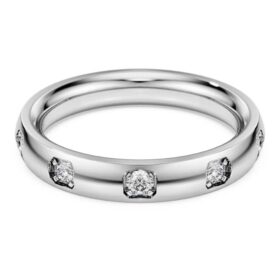 Eternity-ring med laboratoriedyrkede diamanter, 0,5 ct i alt, rund form, 14K hvidguld Eternity-ring med laboratoriedyrkede diamanter, 0,5 ct i alt, rund form, 14K hvidguld