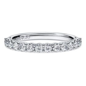 Eternity-ring med laboratoriedyrkede diamanter, 0,5 ct i alt, rund form, 14K hvidguld Eternity-ring med laboratoriedyrkede diamanter, 0,5 ct i alt, rund form, 14K hvidguld
