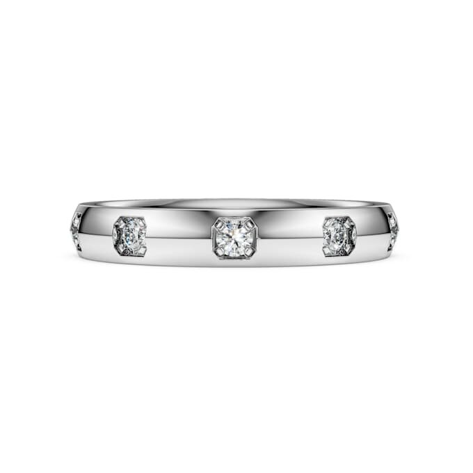 Eternity-ring med laboratoriedyrkede diamanter, 0,5 ct i alt, rund form, 14K hvidguld Eternity-ring med laboratoriedyrkede diamanter, 0,5 ct i alt, rund form, 14K hvidguld