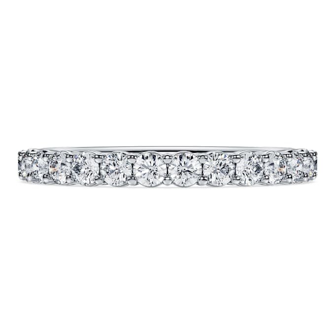 Eternity-ring med laboratoriedyrkede diamanter, 0,5 ct i alt, rund form, 14K hvidguld Eternity-ring med laboratoriedyrkede diamanter, 0,5 ct i alt, rund form, 14K hvidguld