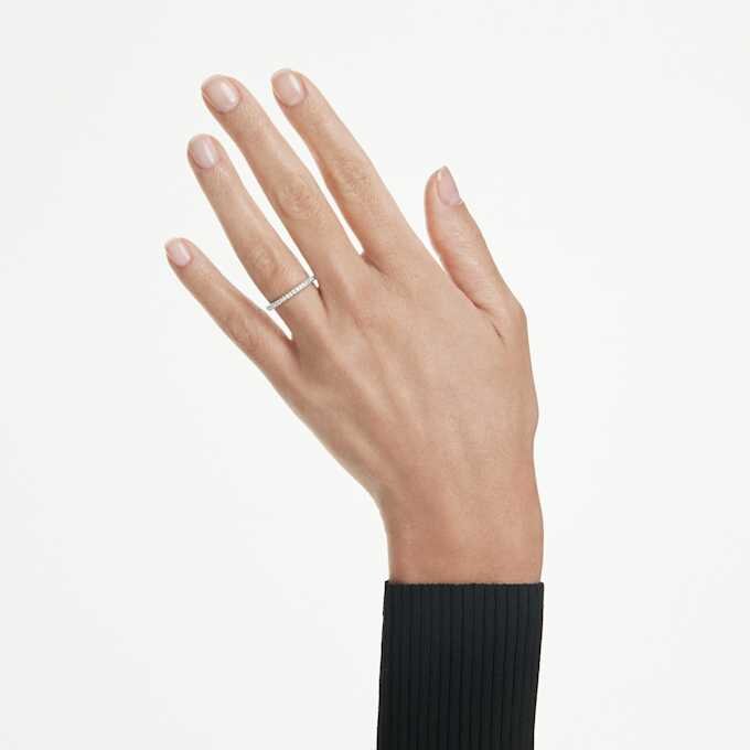 Eternity-ring med laboratoriefremstillede diamanter, 0,2 ct i alt, rund form, 14K hvidguld Eternity-ring med laboratoriefremstillede diamanter, 0,2 ct i alt, rund form, 14K hvidguld