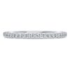 Eternity-ring med laboratoriefremstillede diamanter, 0,2 ct i alt, rund form, 14K hvidguld Eternity-ring med laboratoriefremstillede diamanter, 0,2 ct i alt, rund form, 14K hvidguld