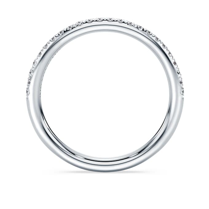 Eternity-ring med laboratoriefremstillede diamanter, 0,2 ct i alt, rund form, 14K hvidguld Eternity-ring med laboratoriefremstillede diamanter, 0,2 ct i alt, rund form, 14K hvidguld