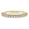 Eternity-ring med laboratoriefremstillede diamanter, 0,4 ct i alt, rund form, 14K gult guld Eternity-ring med laboratoriefremstillede diamanter, 0,4 ct i alt, rund form, 14K gult guld