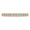 Eternity-ring med laboratoriefremstillede diamanter, 0,4 ct i alt, rund form, 14K gult guld Eternity-ring med laboratoriefremstillede diamanter, 0,4 ct i alt, rund form, 14K gult guld