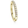 Eternity-ring med laboratoriefremstillede diamanter, 0,4 ct i alt, rund form, 14K gult guld Eternity-ring med laboratoriefremstillede diamanter, 0,4 ct i alt, rund form, 14K gult guld