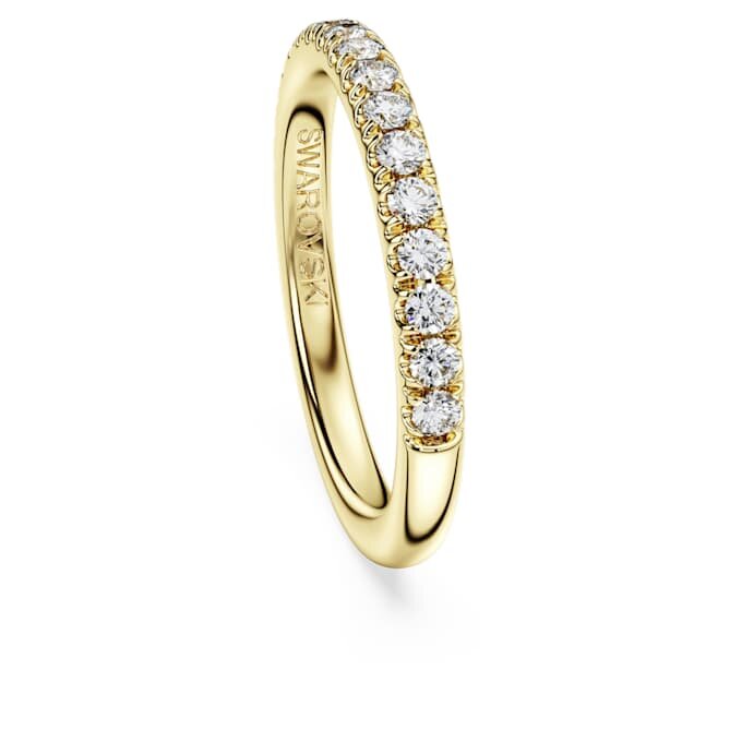 Eternity-ring med laboratoriefremstillede diamanter, 0,4 ct i alt, rund form, 14K gult guld Eternity-ring med laboratoriefremstillede diamanter, 0,4 ct i alt, rund form, 14K gult guld
