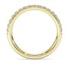 Eternity-ring med laboratoriefremstillede diamanter, 0,4 ct i alt, rund form, 14K gult guld Eternity-ring med laboratoriefremstillede diamanter, 0,4 ct i alt, rund form, 14K gult guld