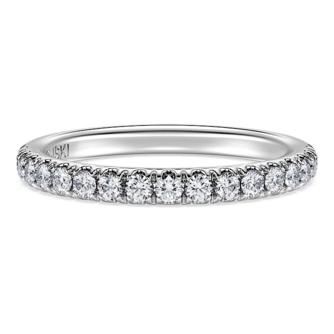 Eternity-ring med laboratoriefremstillede diamanter 0,4 ct i alt, rund form, 14K hvidguld Eternity-ring med laboratoriefremstillede diamanter 0,4 ct i alt, rund form, 14K hvidguld