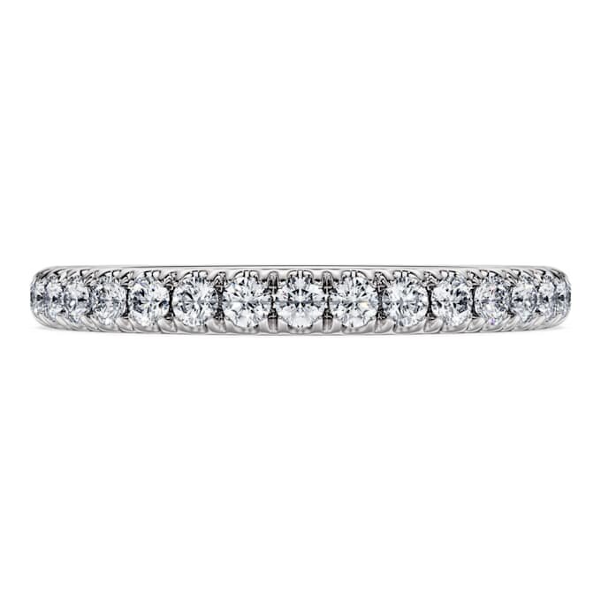 Eternity-ring med laboratoriefremstillede diamanter 0,4 ct i alt, rund form, 14K hvidguld Eternity-ring med laboratoriefremstillede diamanter 0,4 ct i alt, rund form, 14K hvidguld
