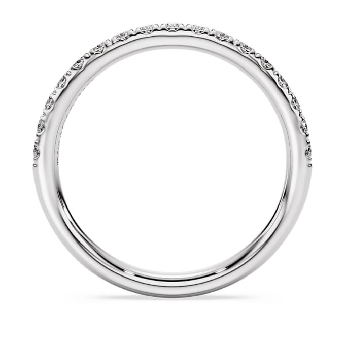 Eternity-ring med laboratoriefremstillede diamanter, 0,4 ct i alt, rund form, sterlingsølv Eternity-ring med laboratoriefremstillede diamanter, 0,4 ct i alt, rund form, sterlingsølv