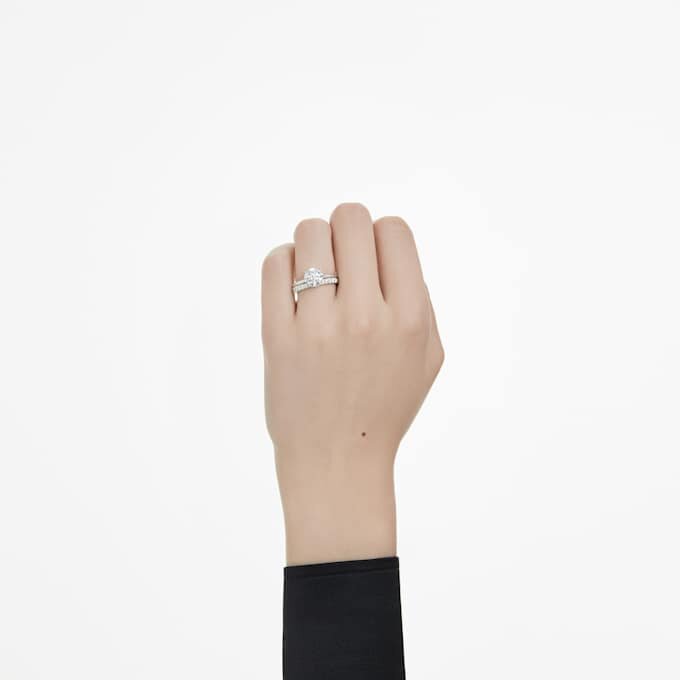 Eternity-ring med laboratoriefremstillede diamanter, 0,4 ct i alt, rund form, sterlingsølv Eternity-ring med laboratoriefremstillede diamanter, 0,4 ct i alt, rund form, sterlingsølv