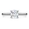 Eternity-ring med laboratoriefremstillede diamanter, 1 ct i alt, runde, 14K hvidguld Eternity-ring med laboratoriefremstillede diamanter, 1 ct i alt, runde, 14K hvidguld