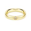 Eternity-ring med laboratoriefremstillede diamanter på i alt 0,05 ct, rund form, 14K gult guld Eternity-ring med laboratoriefremstillede diamanter på i alt 0,05 ct, rund form, 14K gult guld