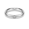 Eternity-ring med laboratoriefremstillede diamanter på i alt 0,05 ct, rund form, 14K hvidguld Eternity-ring med laboratoriefremstillede diamanter på i alt 0,05 ct, rund form, 14K hvidguld