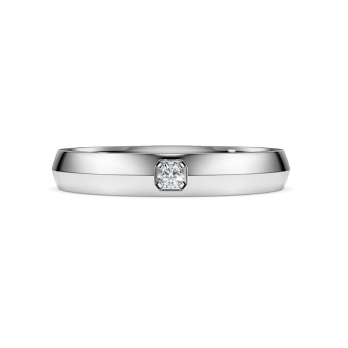 Eternity-ring med laboratoriefremstillede diamanter på i alt 0,05 ct, rund form, 14K hvidguld Eternity-ring med laboratoriefremstillede diamanter på i alt 0,05 ct, rund form, 14K hvidguld