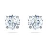 Eternity Solitaire-øreringe med laboratoriedyrkede diamanter, 2 ct i alt, rund form, 14K hvidguld Eternity Solitaire-øreringe med laboratoriedyrkede diamanter, 2 ct i alt, rund form, 14K hvidguld