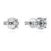 Eternity Solitaire-øreringe med laboratoriedyrkede diamanter, 2 ct i alt, rund form, 14K hvidguld Eternity Solitaire-øreringe med laboratoriedyrkede diamanter, 2 ct i alt, rund form, 14K hvidguld