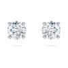 Eternity Solitaire-øreringe med laboratoriefremstillede diamanter, 1 ct i alt, rund form, 14K hvidguld Eternity Solitaire-øreringe med laboratoriefremstillede diamanter, 1 ct i alt, rund form, 14K hvidguld