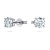 Eternity Solitaire-øreringe med laboratoriefremstillede diamanter, 1 ct i alt, rund form, 14K hvidguld Eternity Solitaire-øreringe med laboratoriefremstillede diamanter, 1 ct i alt, rund form, 14K hvidguld