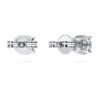 Eternity Solitaire-øreringe med laboratoriefremstillede diamanter, 1 ct i alt, rund form, 14K hvidguld Eternity Solitaire-øreringe med laboratoriefremstillede diamanter, 1 ct i alt, rund form, 14K hvidguld