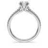 Eternity-solitaire-ring med laboratoriefremstillede diamanter, 1,2 ct i alt, rund form, 14K hvidguld Eternity-solitaire-ring med laboratoriefremstillede diamanter, 1,2 ct i alt, rund form, 14K hvidguld