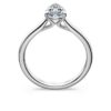 Eternity-solitaire-ring med laboratoriefremstillede diamanter, 1 ct i alt, pæreform, 14K hvidguld Eternity-solitaire-ring med laboratoriefremstillede diamanter, 1 ct i alt, pæreform, 14K hvidguld